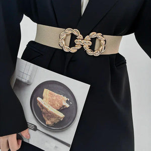 Decoration Round Metal Button down Belt - MRC STORE