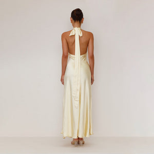 Women’s Sleeveless Dress - Backless Halter My Store