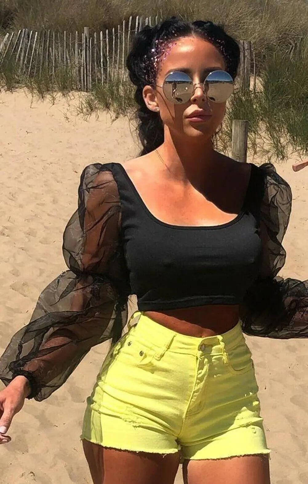 Elastic sleeve top - MRC STORE