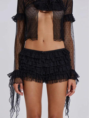 Polka Dot Lace Shorts - MRC STORE