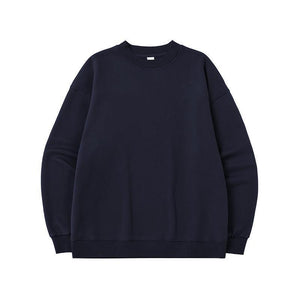 Fleece-lined Loose Casual Sweater - MRC STORE