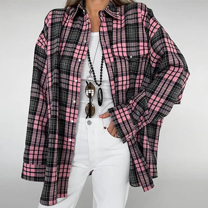 Plaid Loose Shirt - MRC STORE