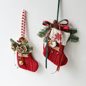 Knitted Christmas Stockings – Festive Decorations for Your Holiday Scene Layout - MRC STORE