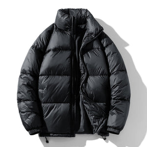 Men’s Winter Jacket - Solid Stand Collar My Store  37.90