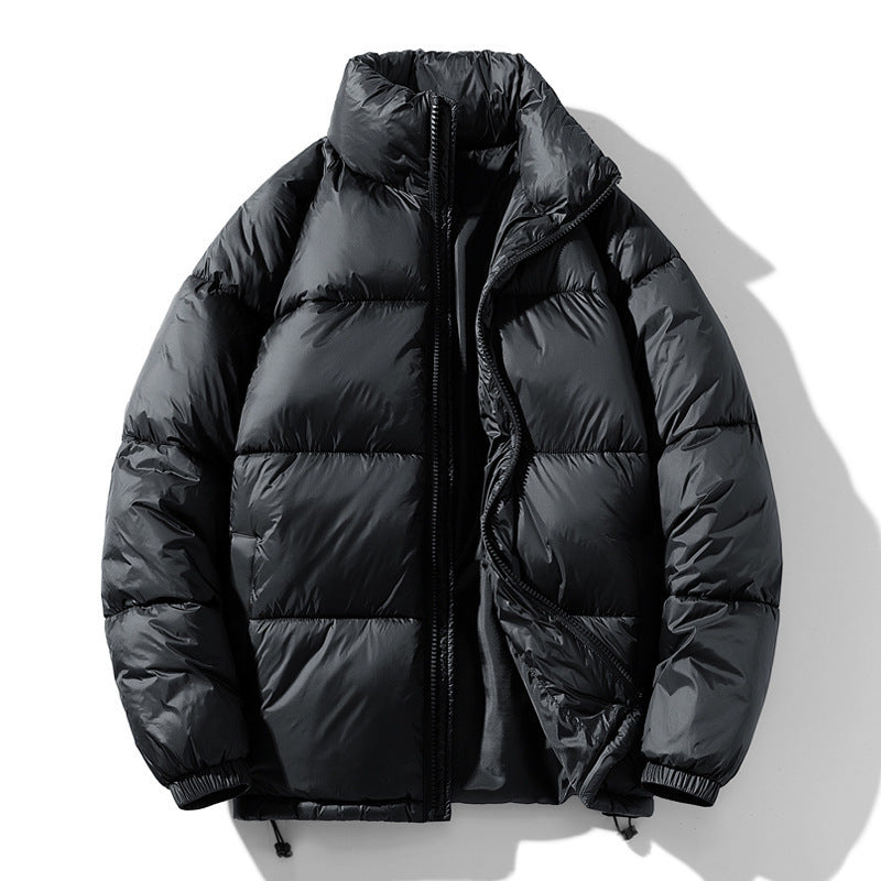 Men’s Winter Jacket - Solid Stand Collar My Store  37.90