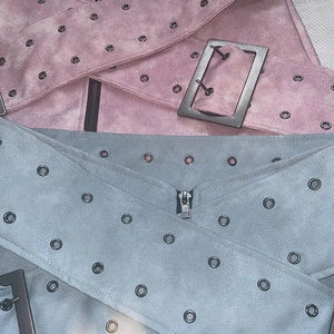 Retro Cross Mechanical Miniskirt - MRC STORE