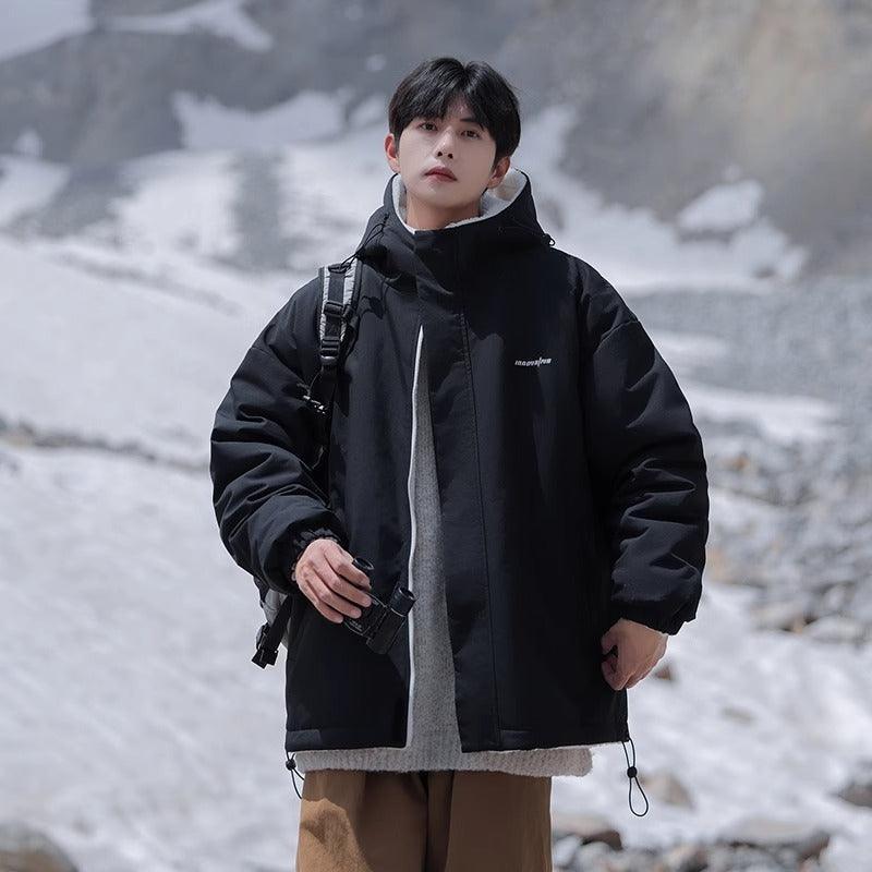Men's Reversible Coat Lambswool for Winter Warmth - MRC STORE