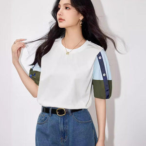 Niche Design Iceland Cool Solid Color T-Shirt - Casual Wear - MRC STORE