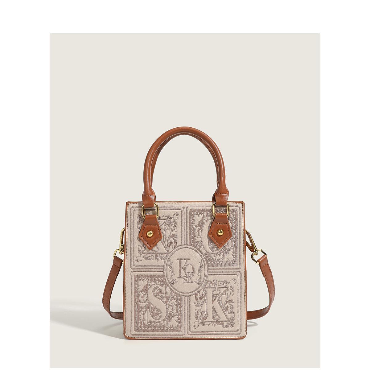 Trendy Early Autumn Embroidered Small Square Bag Fashion Essentials - MRC STORE