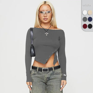 Slim Fit Long Sleeve Top - MRC STORE