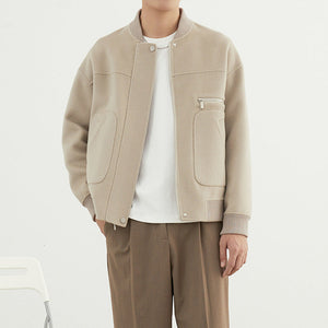 Men’s Woolen Coat - Short Baseball Style My Store