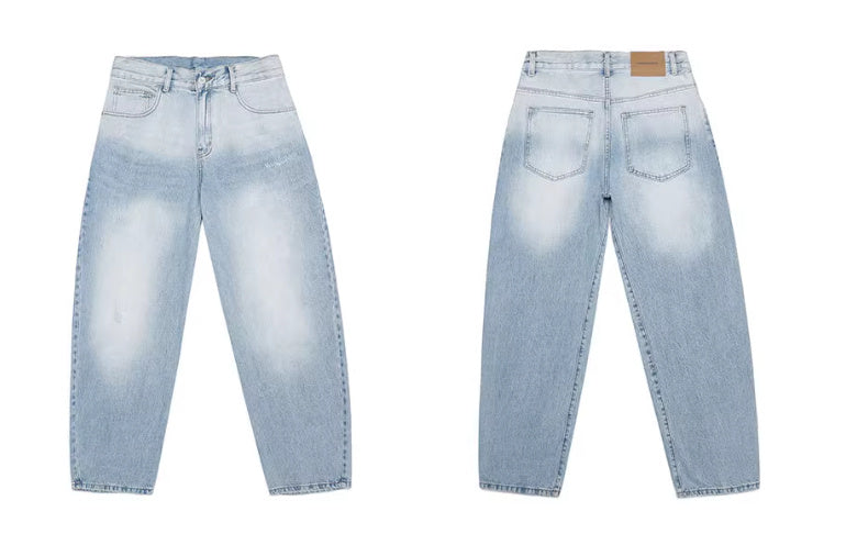 Men’s Washed Jeans - Blue White Machete My Store