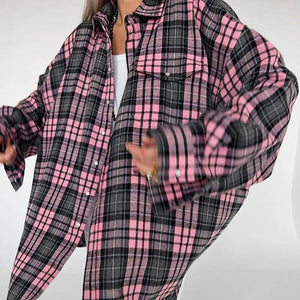 Plaid Loose Shirt - MRC STORE