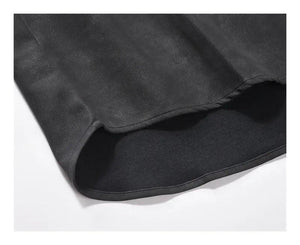 Retro American Washed PU Vintage Leather Shirt - MRC STORE