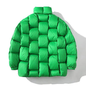 Woven Style Down Jacket - MRC STORE
