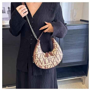 Women’s Crossbody Bag - Dumpling PU Chain