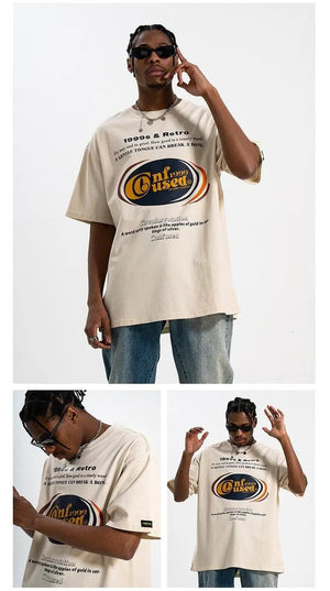 Retro Off-Shoulder T-Shirt - MRC STORE