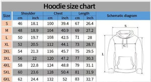 Punk Design Slim Fit Printed Hoodie - MRC STORE