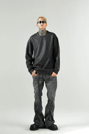 Trendy Star Pattern Sweater – Stylish & Cozy Knitwear - MRC STORE