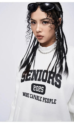 Printed Turtleneck Fleece Sweater - MRC STORE