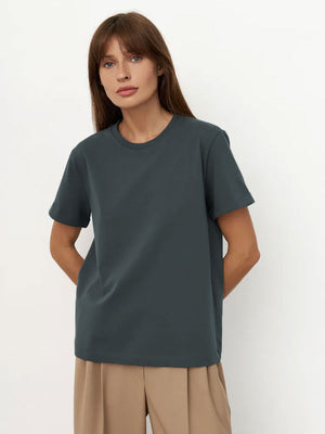 Unisex Casual T-Shirt - Round Neck Commuter Top My Store