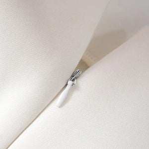 Summer Solid Backless Mini Dress - MRC STORE