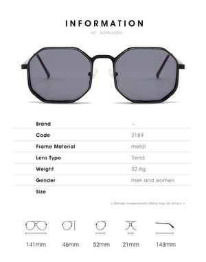 Stylish Metal Box Sunglasses for Men and Women - MRC STORE