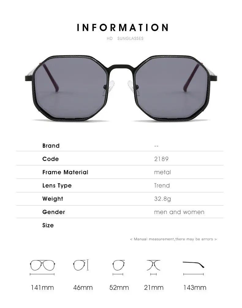 Stylish Metal Box Sunglasses for Men and Women - MRC STORE