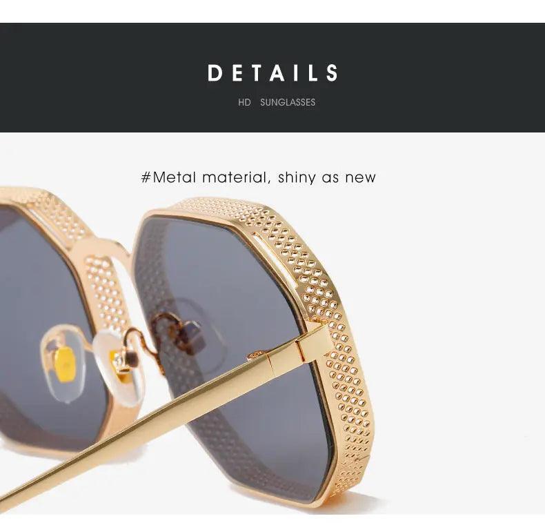 Stylish Metal Box Sunglasses for Men and Women - MRC STORE