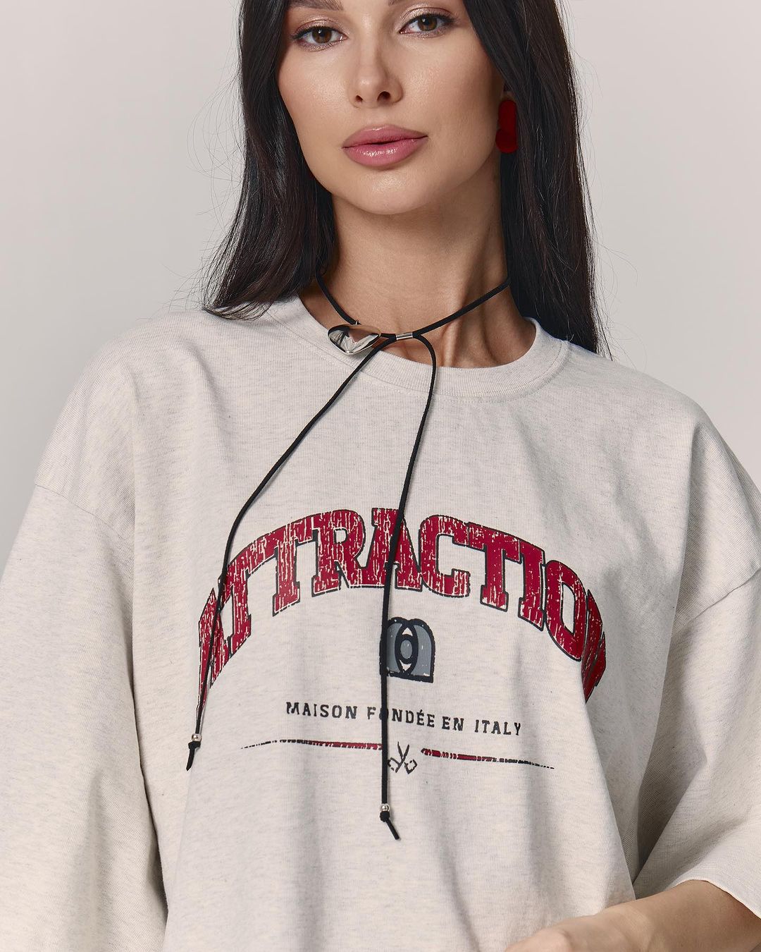Women’s Letter T-Shirt - Loose Shoulder Printed Top My Store