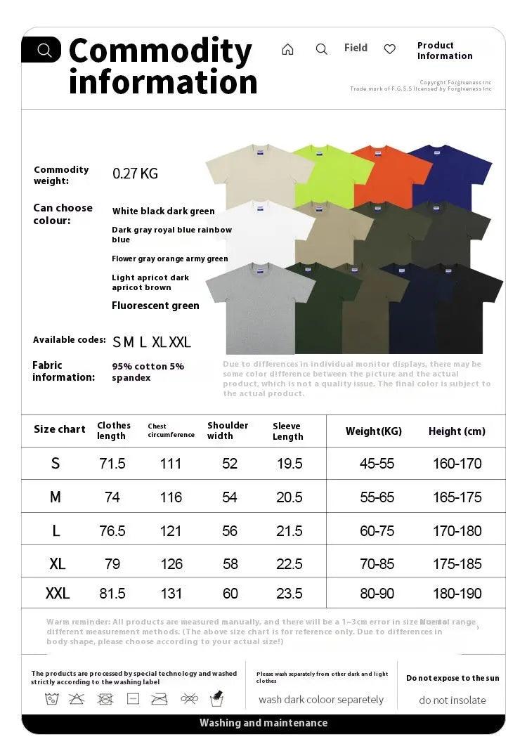 Solid Cotton T-shirt - MRC STORE