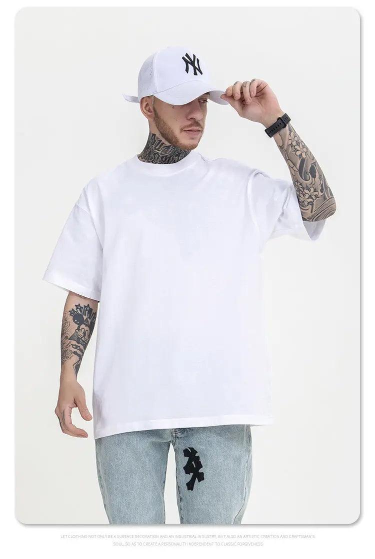 Solid Cotton T-shirt - MRC STORE