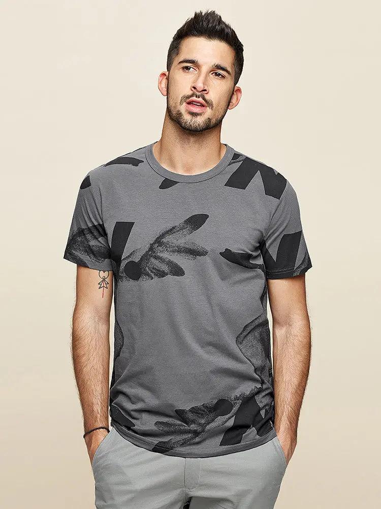 Printed Half-Sleeve Casual Wear T-Shirt - MRC STORE