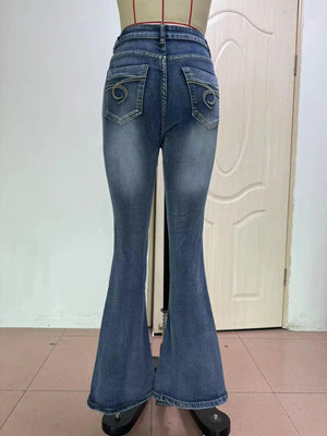 Vintage Embroidered Jeans - MRC STORE