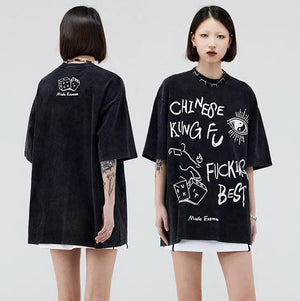 Washed Vintage Fashion T-Shirt - MRC STORE