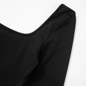 Women’s Backless Dress - Lace-Up Short Black My Store
