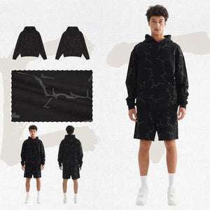 Rivet Lightning Pattern Winter Fashion Hoodies - MRC STORE