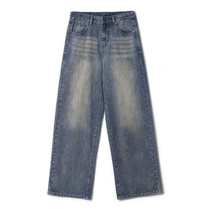 Men’s Loose Jeans - Washed-Out Ginger Blue My Store