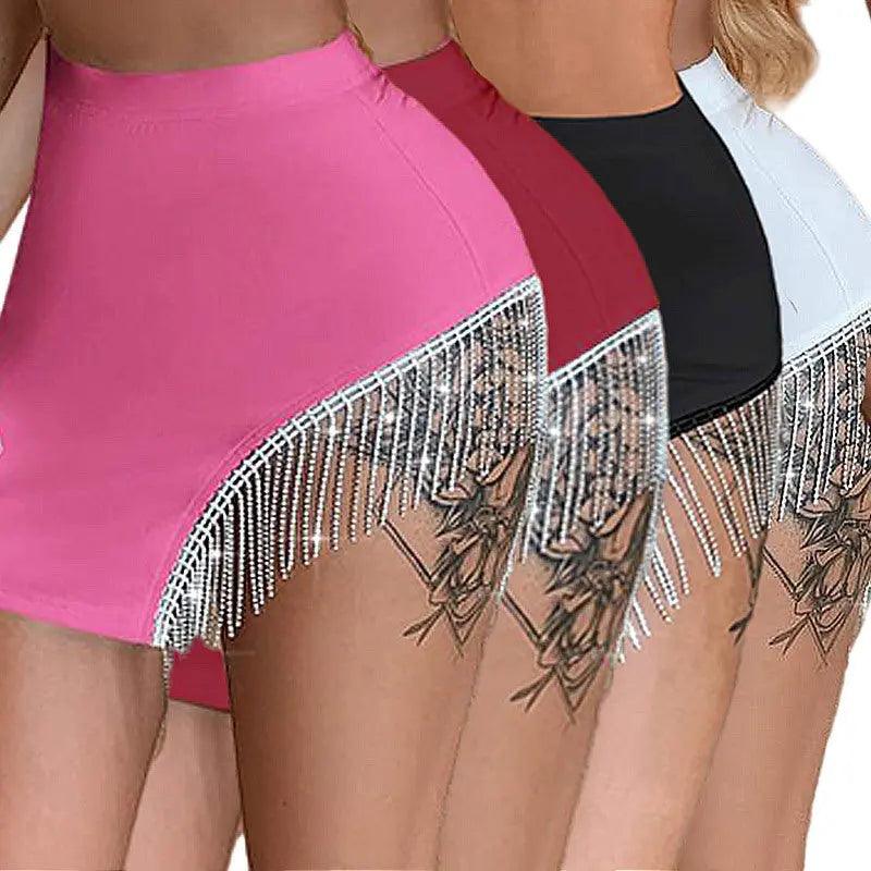 Rhinestone Tassel Skirt - MRC STORE