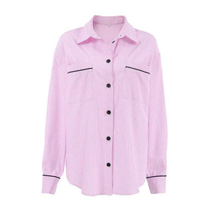 Striped Loose Shirt - MRC STORE