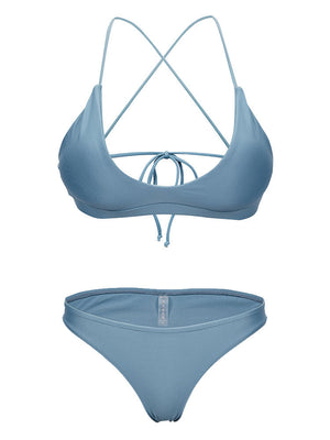 Women’s Gathered Blue Swimsuit My Store