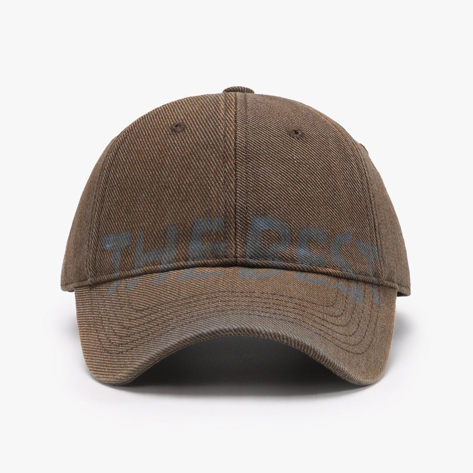Letter Graffiti Curved Brim Soft Top Cap - MRC STORE