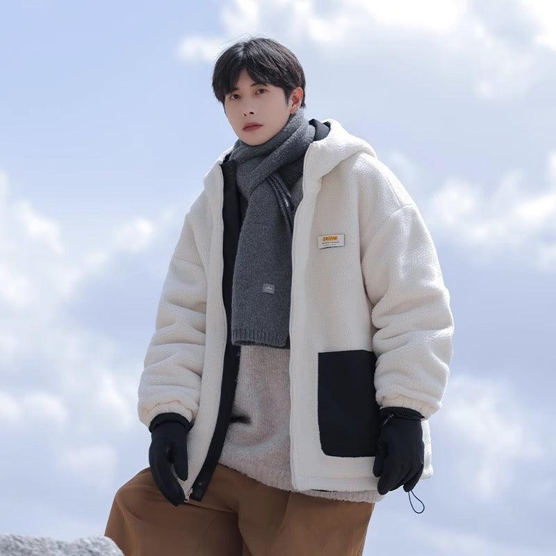 Men's Reversible Coat Lambswool for Winter Warmth - MRC STORE