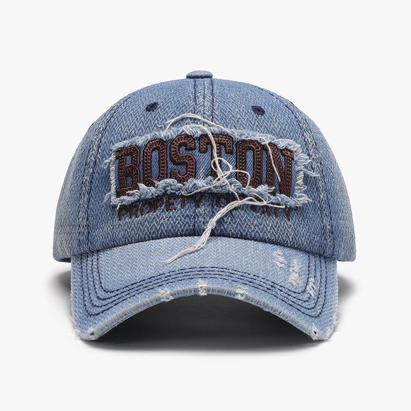 Men's 3D Embroidery Soft Peaked Cap – Adjustable Cotton Dome Hat for Outdoor Wear - MRC STORE