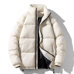 Men’s Winter Jacket - Solid Stand Collar My Store