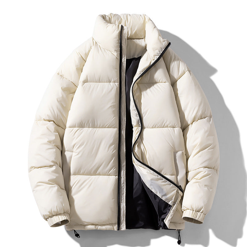 Men’s Winter Jacket - Solid Stand Collar My Store