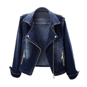 Slim Fit Denim Coat - MRC STORE