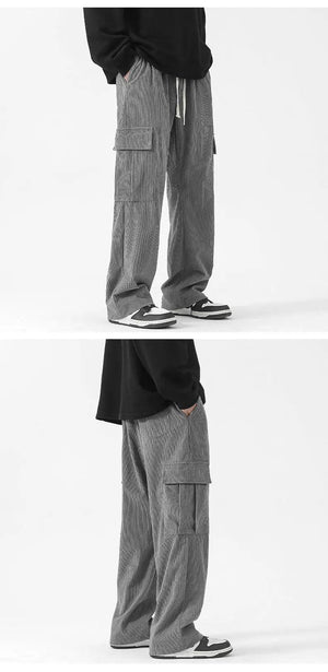 Loose Corduroy Cargo Pants - MRC STORE