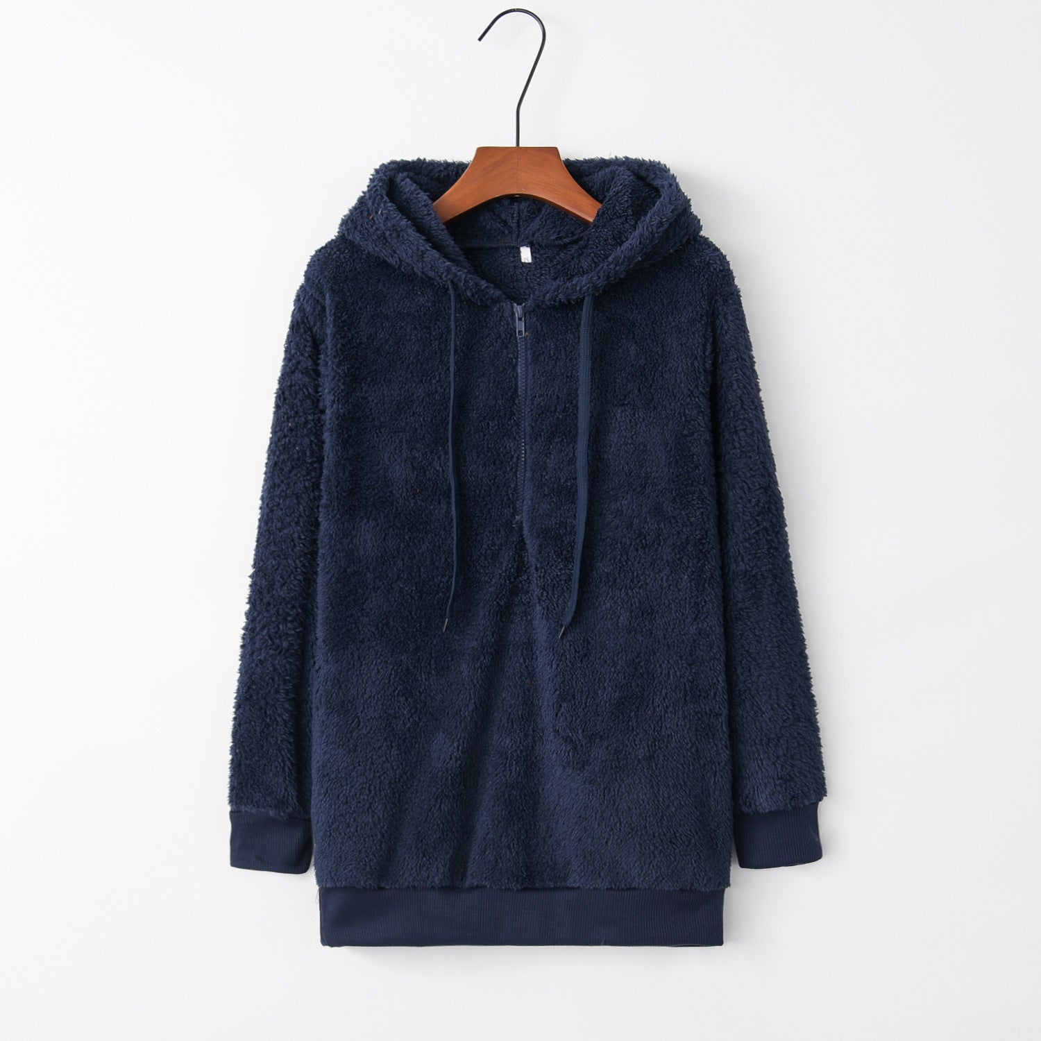 Hooded Fleece Pullover Coat – Long Sleeve