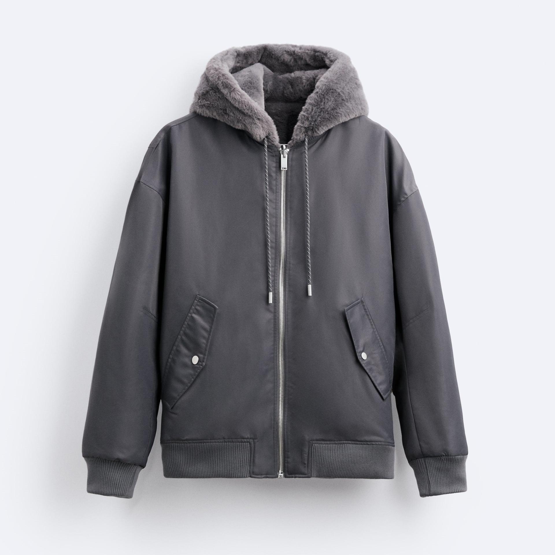 Plush Hooded Faux Fur coat - Cozy and Stylish Outerwear for Cold Weather- Double-Sided Design with Stick Pockets - MRC STORE
